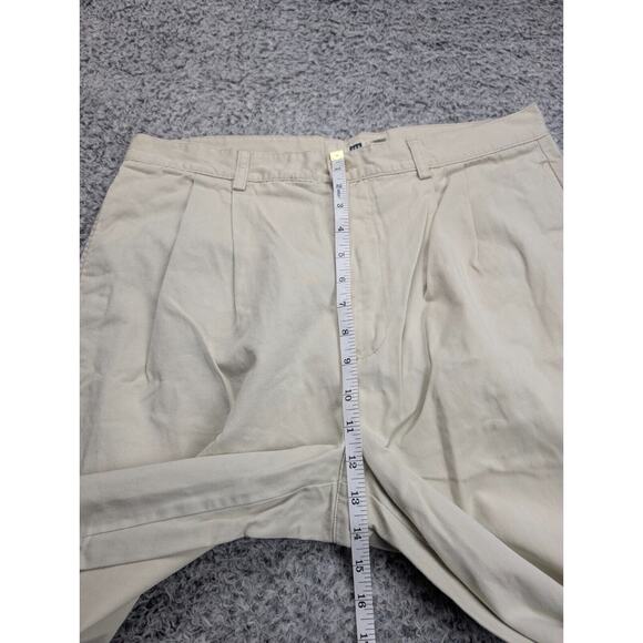 Gap Pants Mens 34X30 Beige Relaxed Distressed Casual Minimal Preppy Work Chore - Picture 7 of 10